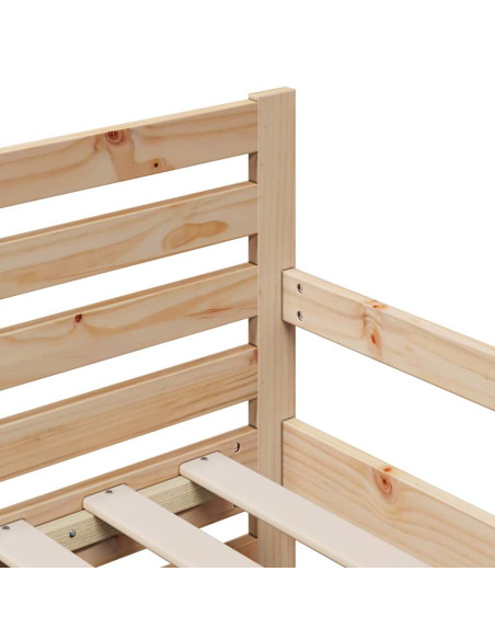 Struttura del letto con materasso Marrone 80 x 200 cm