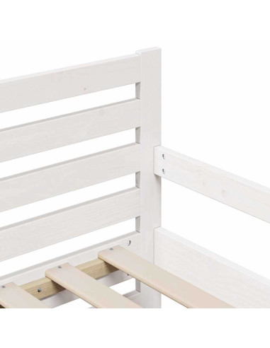 Struttura del letto con materasso Bianco 80 x 200 cm