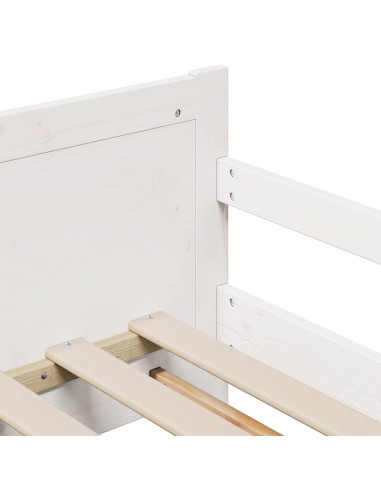 Struttura del letto con materasso Bianco 80 x 200 cm