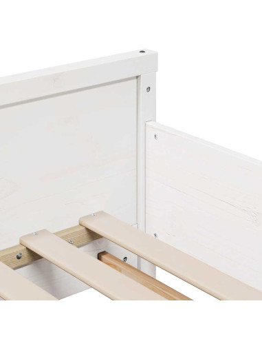 Struttura del letto con materasso Bianco 80 x 200 cm