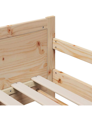 Struttura del letto con materasso Marrone 80 x 200 cm