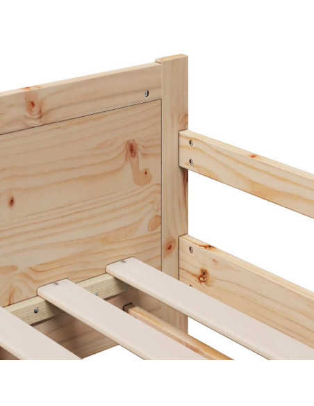 Struttura del letto con materasso Marrone 80 x 200 cm