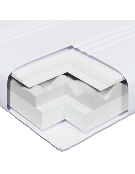 Struttura del letto con materasso Bianco 80 x 200 cm