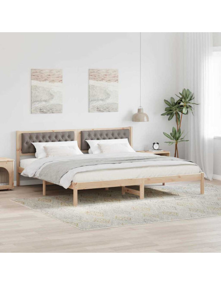 Struttura del letto con testiera Talpa 200 x 200 cm Tessuto