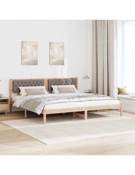 Struttura del letto con testiera Talpa 200 x 200 cm Tessuto