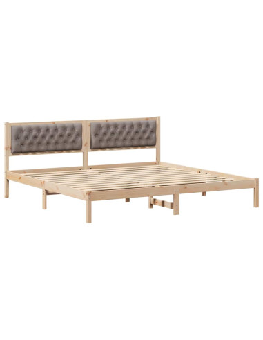 Struttura del letto con testiera Talpa 200 x 200 cm Tessuto