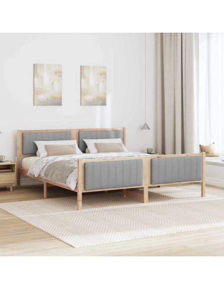 Struttura del Letto Marrone e grigio chiaro 180 x 200 cm