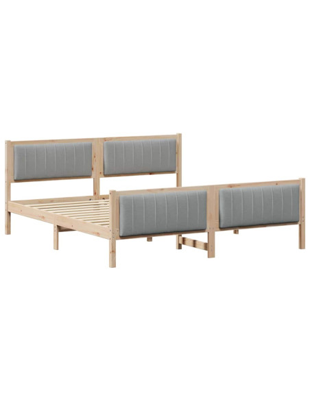 Struttura del Letto Marrone e grigio chiaro 180 x 200 cm