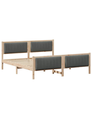 Struttura del Letto marrone e grigio scuro 180 x 200 cm