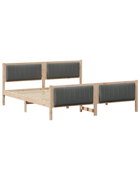 Struttura del Letto marrone e grigio scuro 180 x 200 cm