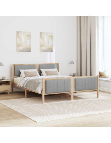 Struttura del Letto Marrone e grigio chiaro 150 x 200 cm