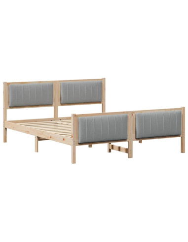 Struttura del Letto Marrone e grigio chiaro 150 x 200 cm