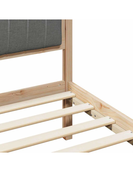 Struttura del Letto marrone e grigio scuro 150 x 200 cm