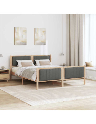 Struttura del Letto marrone e grigio scuro 150 x 200 cm