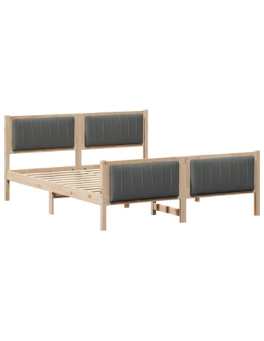 Struttura del Letto marrone e grigio scuro 150 x 200 cm