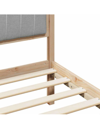 Struttura del Letto Marrone e grigio chiaro 140 x 190 cm