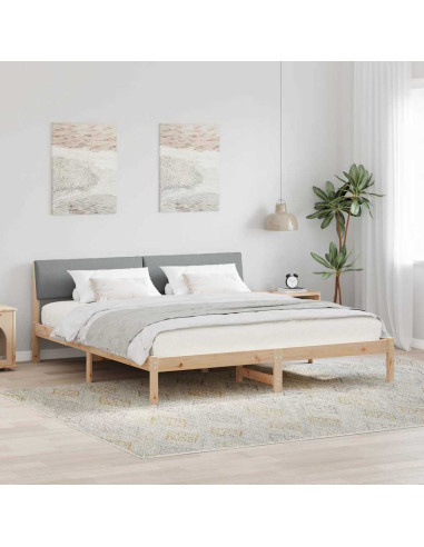 Struttura del Letto Marrone e grigio chiaro 180 x 200 cm