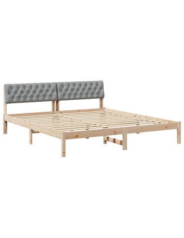 Struttura del Letto Marrone e grigio chiaro 180 x 200 cm