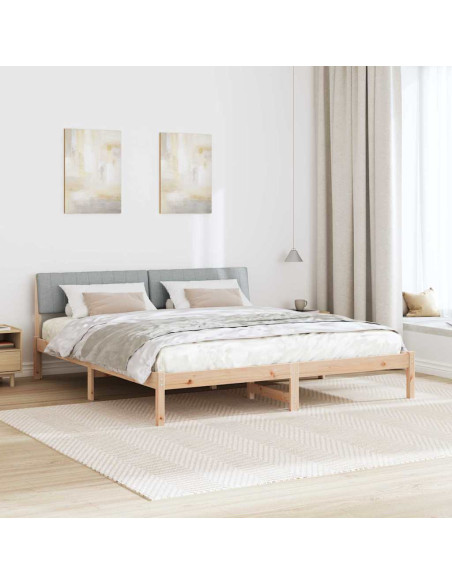 Struttura del Letto Marrone e grigio chiaro 180 x 200 cm