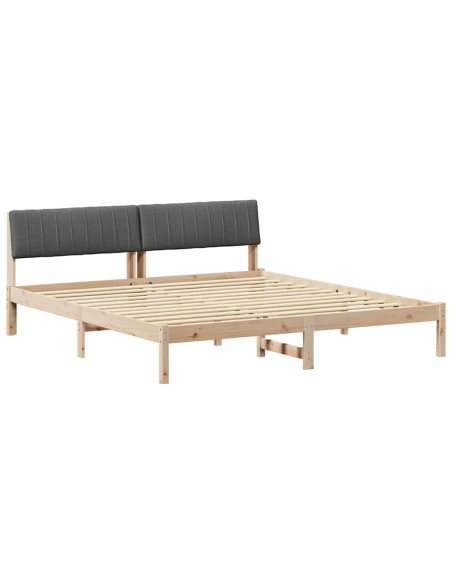 Struttura del Letto marrone e grigio scuro 180 x 200 cm