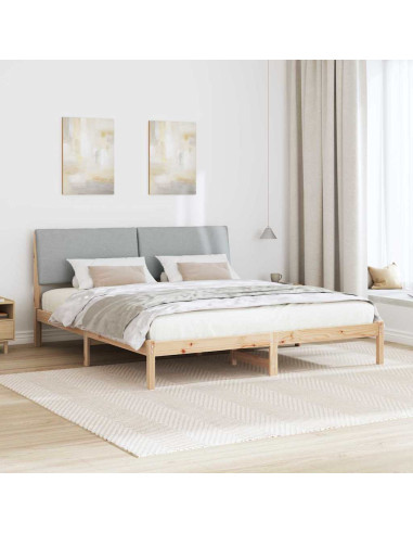 Struttura del Letto Marrone e grigio chiaro 180 x 200 cm