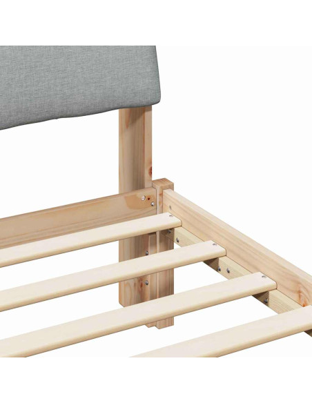 Struttura del Letto Marrone e grigio chiaro 150 x 200 cm