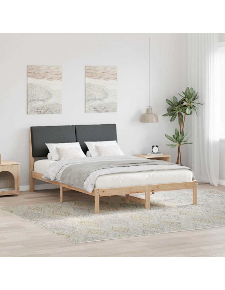 Struttura del Letto marrone e grigio scuro 150 x 200 cm