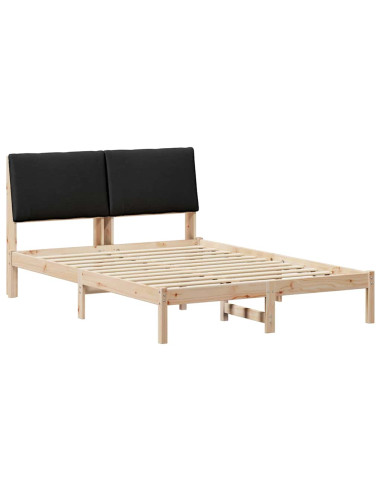 Struttura del Letto con testiera Marrone e nero 150 x 200 cm