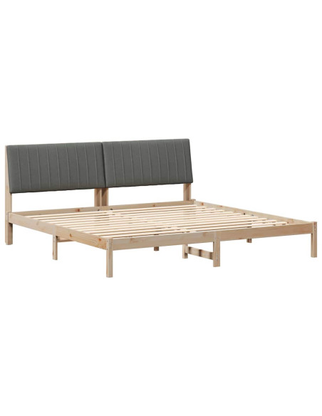 Struttura del letto Marrone 200 x 200 cm Pino massello