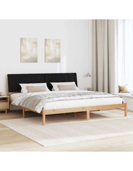 Struttura del letto Marrone 200 x 200 cm Pino massello