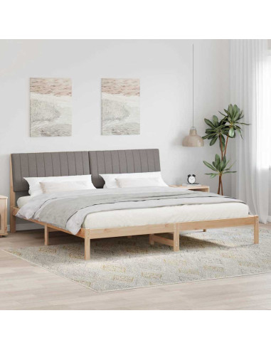 Struttura del letto Marrone 200 x 200 cm Pino massello