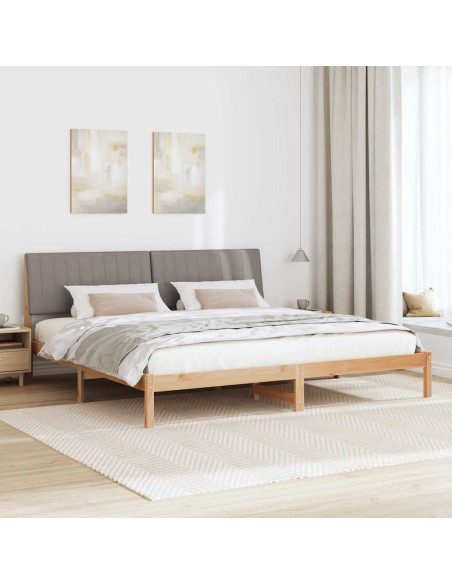 Struttura del letto Marrone 200 x 200 cm Pino massello