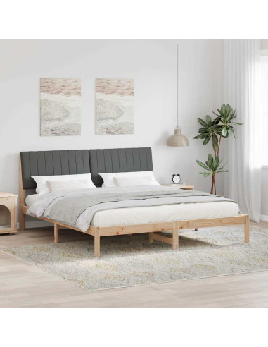 Struttura del letto Marrone 180 x 200 cm Pino massello