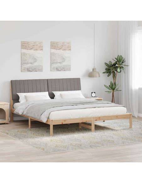 Struttura del letto Marrone 180 x 200 cm Pino massello