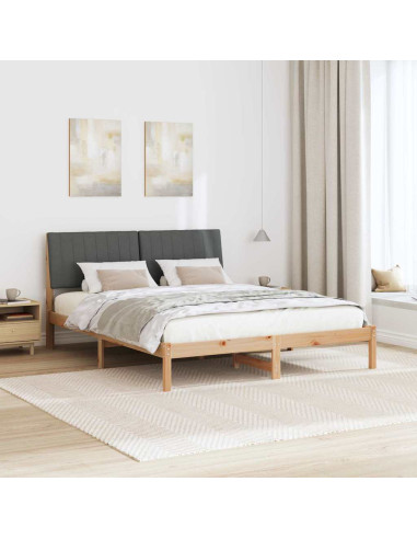 Struttura del letto Marrone 160 x 200 cm Pino massello