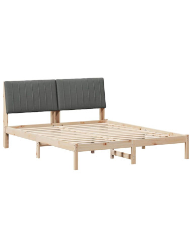 Struttura del letto Marrone 160 x 200 cm Pino massello