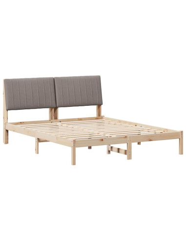 Struttura del letto Marrone 160 x 200 cm Pino massello