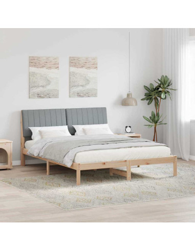Struttura del letto Marrone 150 x 200 cm Pino massello