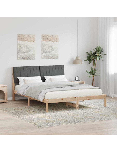 Struttura del letto Marrone 150 x 200 cm Pino massello