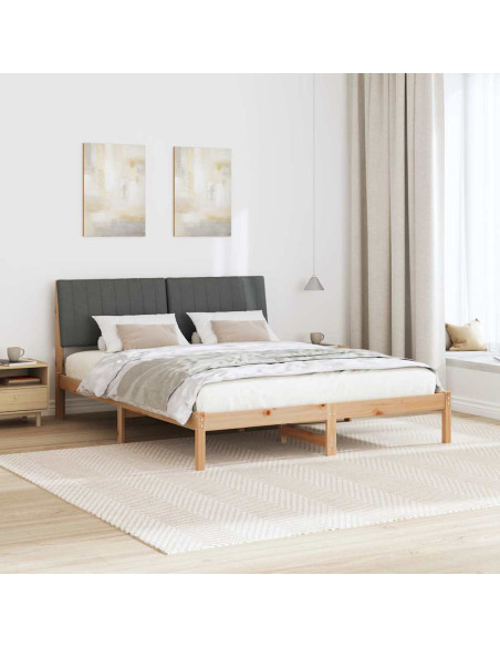 Struttura del letto Marrone 150 x 200 cm Pino massello