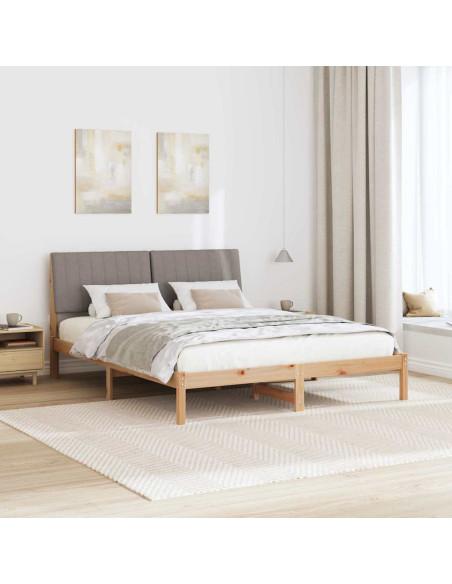 Struttura del letto Marrone 150 x 200 cm Pino massello