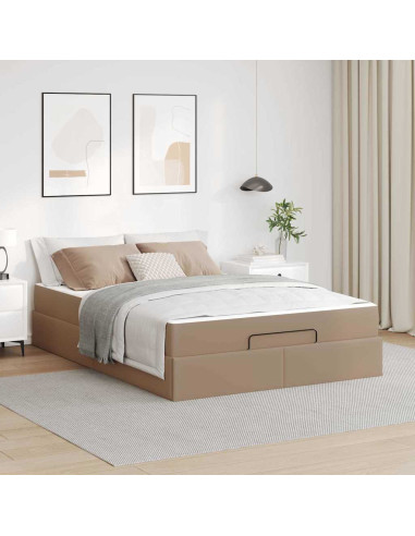 Struttura letto con materasso Cappuccino 140 x 190 cm