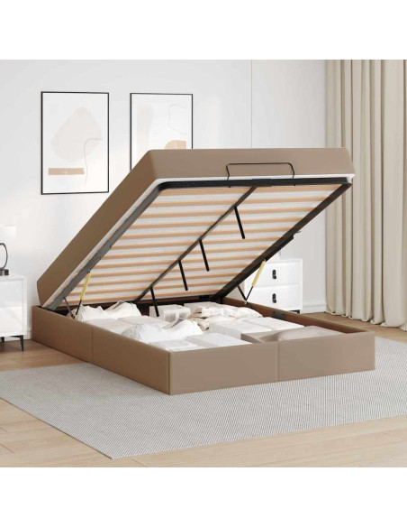 Struttura letto con materasso Cappuccino 140 x 190 cm