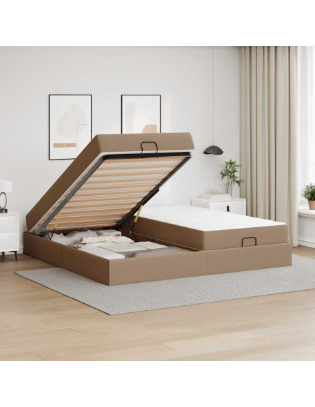 Struttura letto con materasso Cappuccino 200 x 200 cm