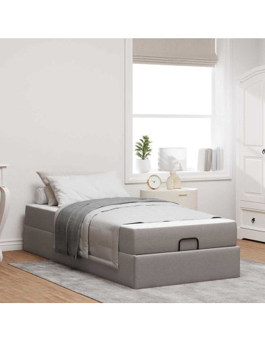 Struttura del letto con materasso Talpa 90 x 200 cm Tessuto