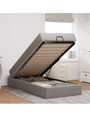 Struttura del letto con materasso Talpa 90 x 200 cm Tessuto