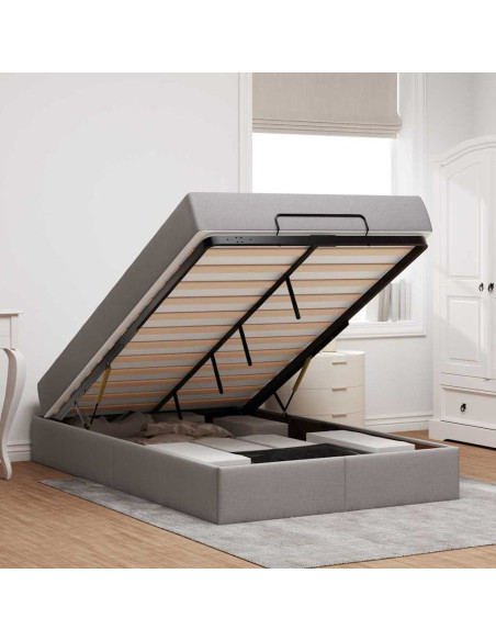 Struttura del letto con materasso Talpa 120 x 190 cm Tessuto