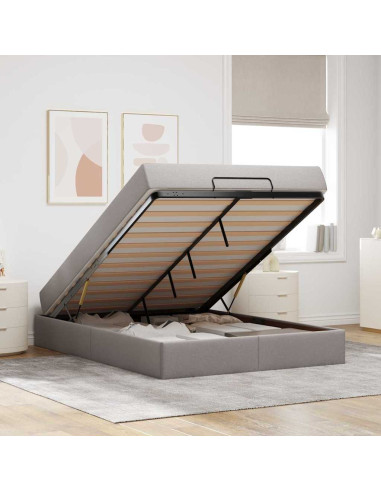 Struttura del letto con materasso Talpa 140 x 190 cm Tessuto