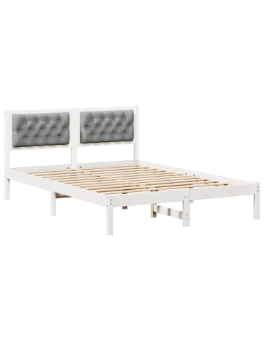 Struttura del letto Grigio chiaro 140 x 200 cm Tessuto