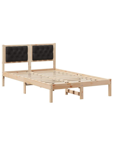 Struttura del letto con testiera Nero 120 x 200 cm Tessuto